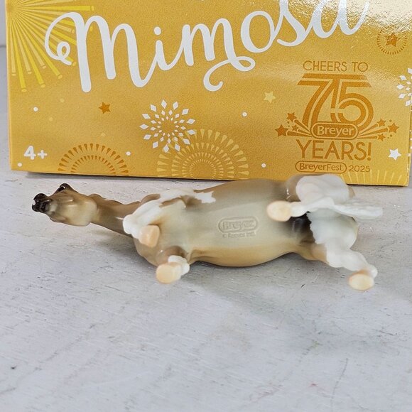 Breyer Breyerfest 2025 SR Stablemate Break Out the Bubbles Mimosa Indian Pony - Picture 7 of 9